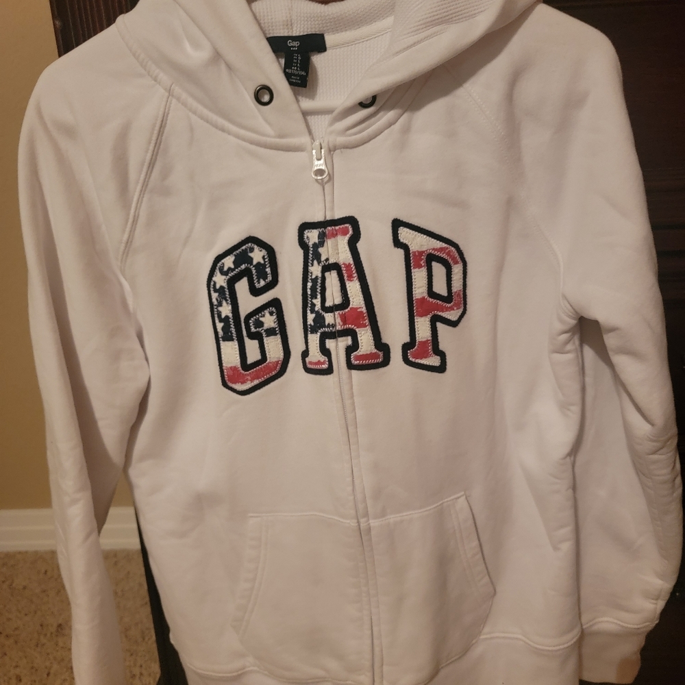 Gap, womens zip up hoodie. Like large. Thick
